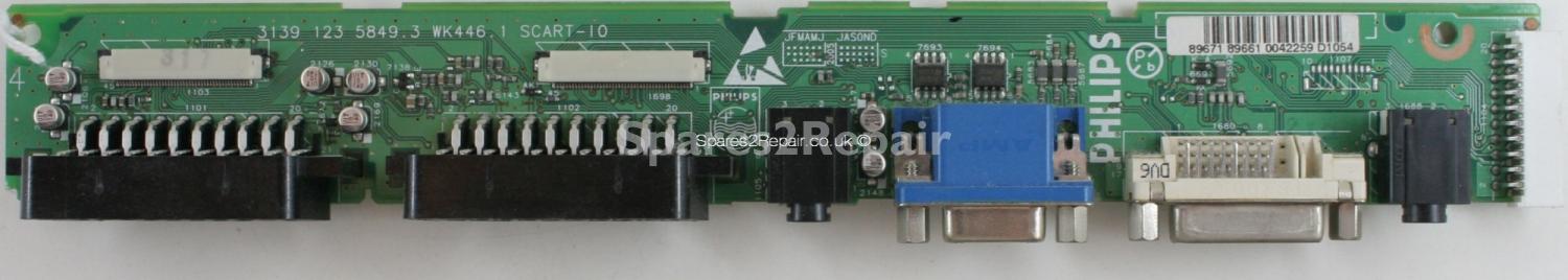 Philips 26PF9946/12 - Input Panel - 3139 123 5849.3