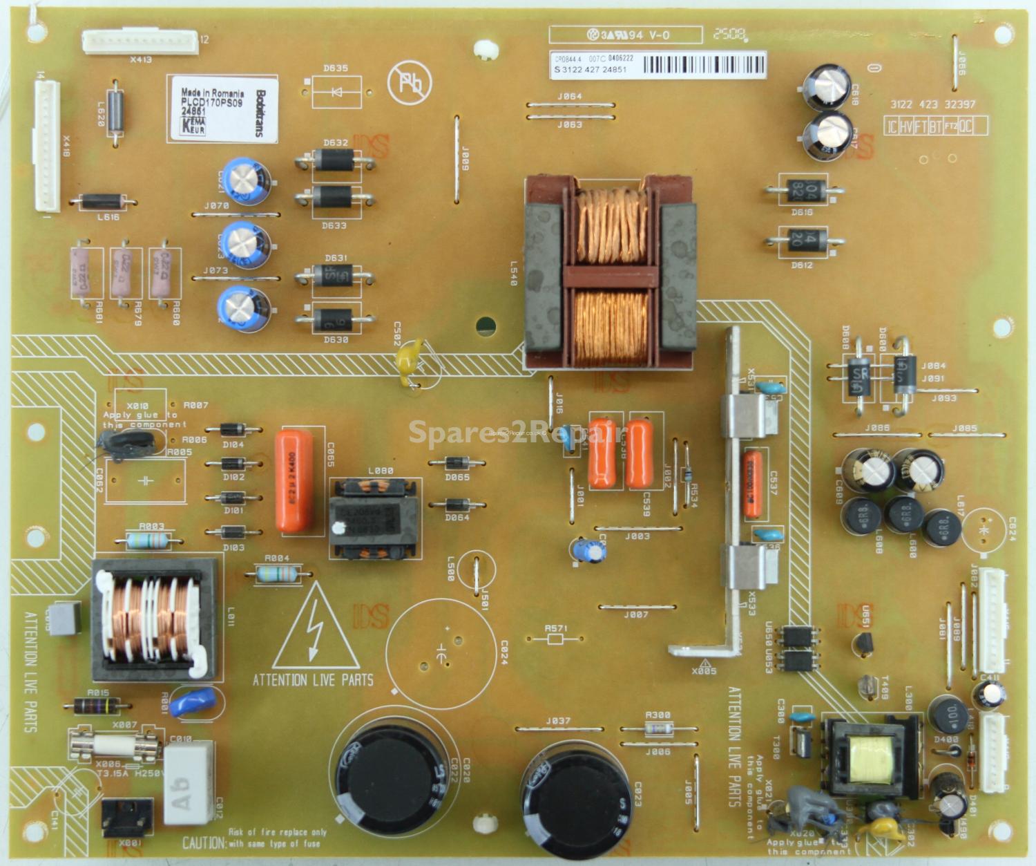 Philips 32PFL5403D/12 - PSU - 3122 427 24851 - 3122 423 32397 - PLCD170PS09 - 24851