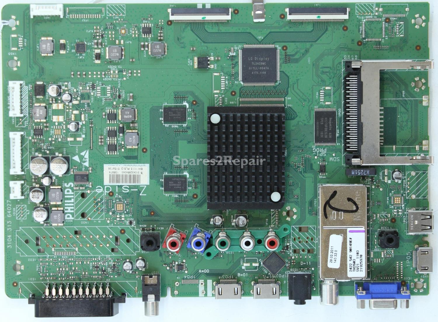 Philips 42PFL5405H/12 - Main AV - 3104 313 64027 - 3104 328 64343