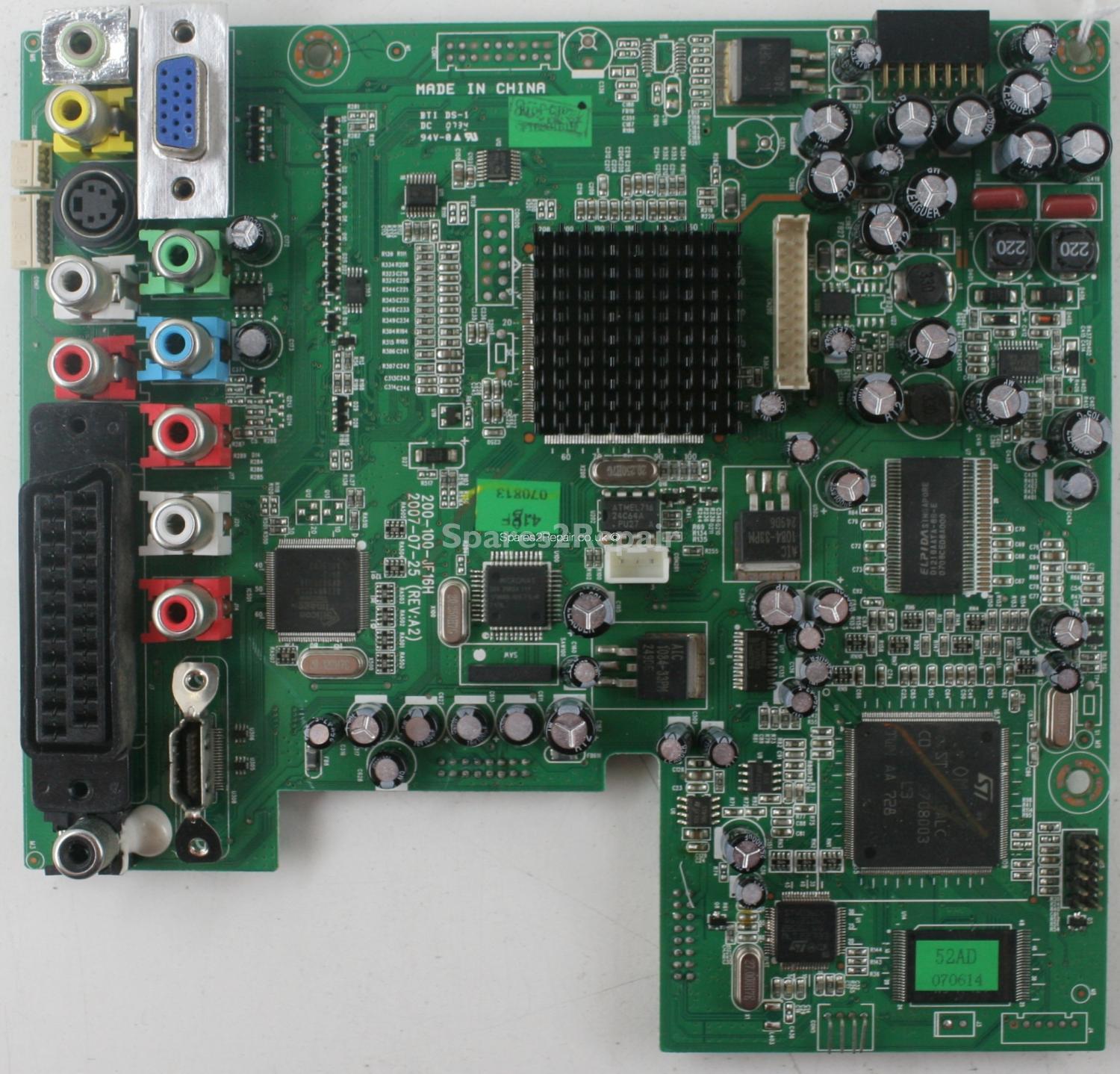 Polaroid TLU-01541CU - Main AV - 200-100-JF16H - REV:A2 - 899-CJ0-GF1630TB1H - REV:01