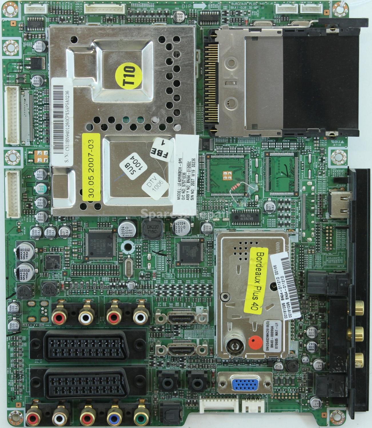 Samsung LE40R86BD - Main AV - BN94-01121D - BN94-01260C - BN41-00813B - BORDEAUX PLUS