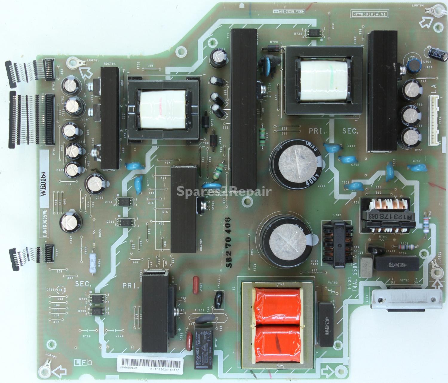 Sharp LC-32GD9E - PSU - KD605WE01 - DUNTKD605WE - QPWBSD605WJN4